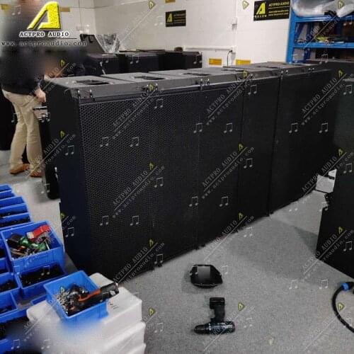 J8 Dual 12 Inch 3 Way Professional Line Array Speakers Indoor Outdoor