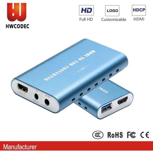 HWCODEC USB2.0 USB3.0 4K 30fps HD Video Game Capture Card Video Converter HDMI Output Live Streaming Plug and Play