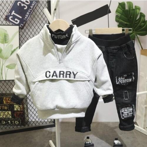 Baby Clothing Sets Kids Brand Sport Suits Children Boys Sport Suit Boys Tracksuits winter Sweater Top,T-shirt,jeans 2-6Years