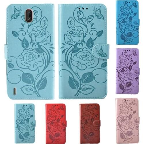 Fashion 3D Flower Flip Leather Wallet Phone Case For Nokia C01 Plus Phone stand function cover with card slot