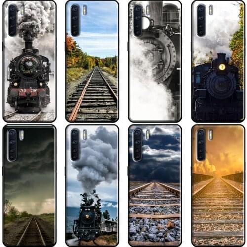 Scenic Railroad Train rail Soft For OPPO A53 A31 A5 A9 2020 A1K A3S A5S A15 A52 A72 A91 F5 F7 Reno 4 Pro 2Z Case