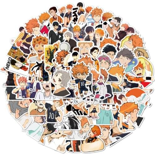 10/30/50 PCS Volleyball Teenager Diary Luggage Waterproof Graffiti Computer Guitar Skateboard Toy Decoration Sticker Wholesale