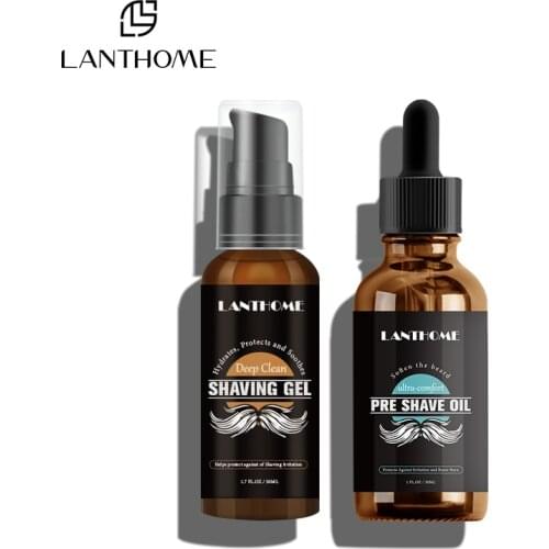 Natural Beard Oil 50ml Organic Thick Anti-scaling Beauty Treatment Moisturizing Long-lasting Beard Growth Spray TSLM1
