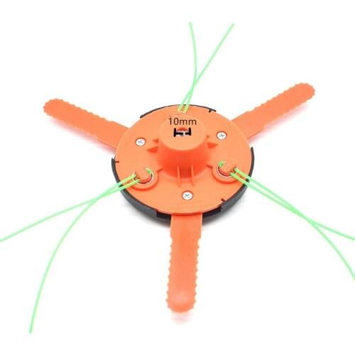 Newest Knife/Blade Rope Dual-Use Grass Cutter Trimmer Head With Steel Wire Lawn Mower Brush Cutter Thread Nylon Brushcutter