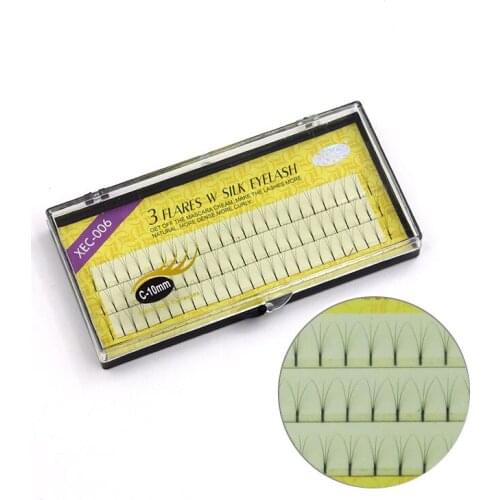 3D Volume Fans Lashes 0.12mm C Curl Eyelashes Extension Crisscross Soft Premade Eye Lashes Makeup