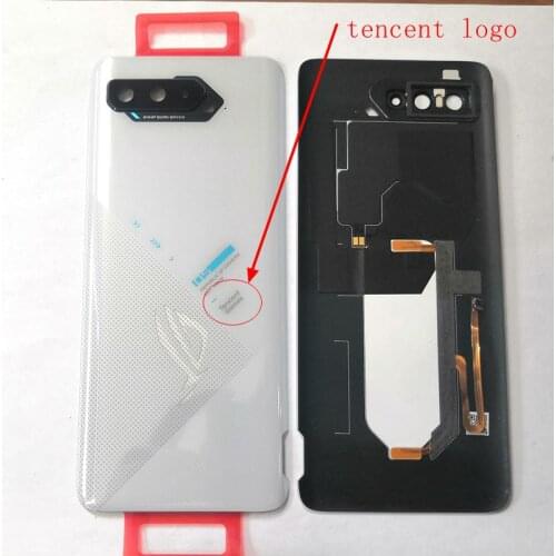 Original For Asus ROG 5 I005DB Battery cover back rear door housing back frame rog 5 rog5 glass spare parts