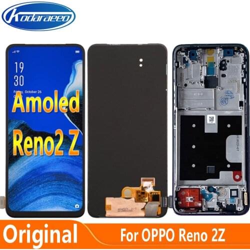 Original Display 6.53"For OPPO Reno2 Z 2Z LCD Touch Digitizer Screen Assembly PCKM70 PCKT00 PCKM00 CPH1945 CPH1951 PCKM80