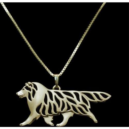 Newest Handmade Shetland Sheepdog movement Necklace Dog Jewelry Pet Lovers Gift Idea
