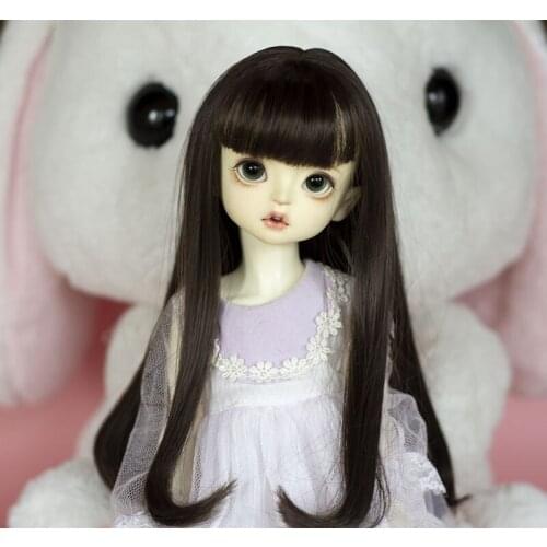 BJD doll wig suitable for 1-3 1-4 1-6 size high temperature wire inner buckle pear flower head doll accessories