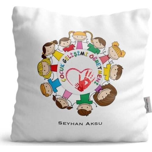 Personalized Child Development Öğretmeni Satin Pillow-1