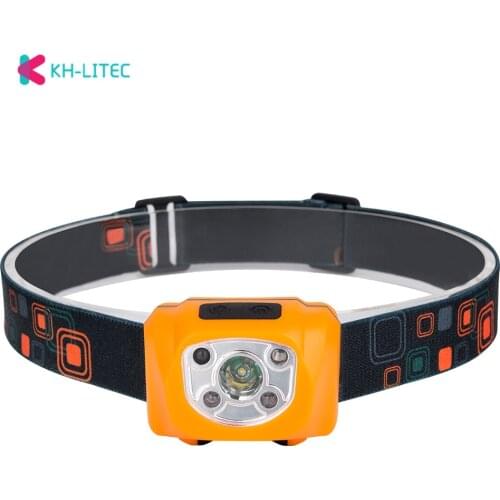 Portable Mini XPE LED Induction Headlamp 800LM Motion Sensor Headlight 3 Mode Rechargeable Head Torch Camping Hunting Flashlight