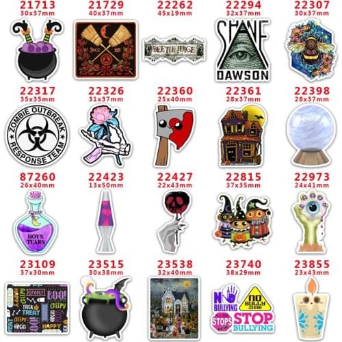 DIY Craft Supplies Sewing Accessories Cartoon Magic Printed Planar Resins Mold 30 Pieces. PR-21713