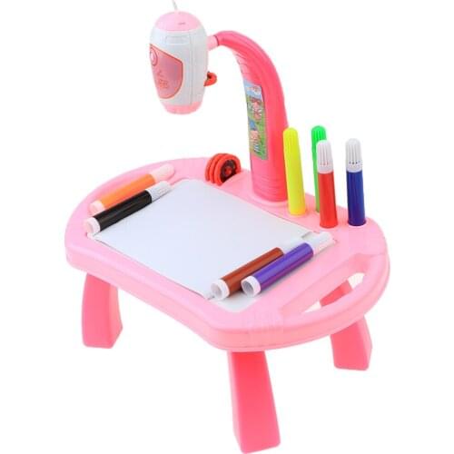 Early Learning Projector With Projection Painting Drawing Table Desk Toy