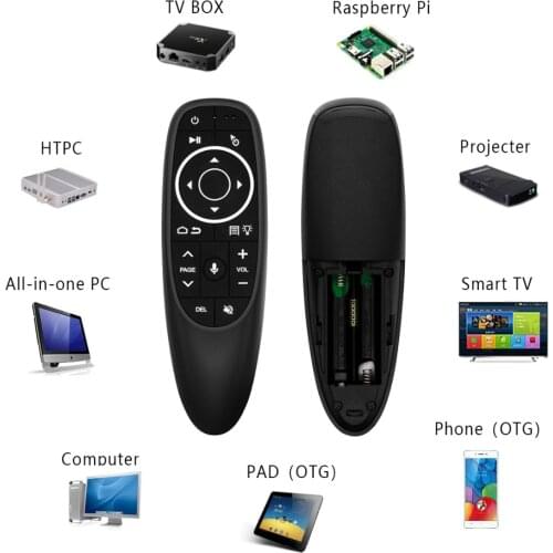 2.4G Fly Air Mouse G10S PRO Voice Remote Control Wireless Backlit Gyroscope IR Learning for Android TV Box H96 Max X3