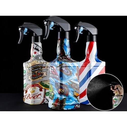 500ml Refillable Barber Water Sprayer Bottle Alcohol Spray Bottle Haircut Styling Empty Atomizer Pro Salon Hairdressing Tools