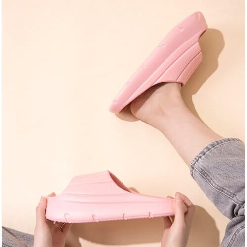 Women Slides Summer Thicken Platform Shoes Unisex Floor Fashion Mens Slippers Waterproof Shower Sandals Couple Family Soft Sole