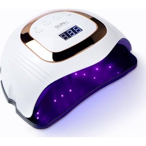 LED Nail Lamp Nail Dryer Dual hand UV LED Lamp For Nails Dryer 168W Nail Polish With Motion Sensing Manicure Salon Tool