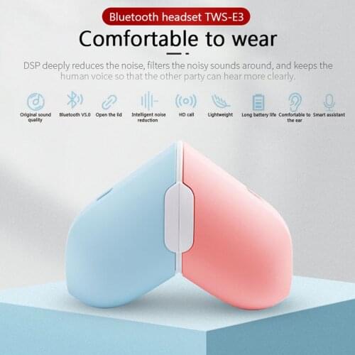 TWS Wireless Bluetooth Earphone Love Creative Headphones IPX6 Waterproof Stereo Earpiece HIFI Sound Headphones Stereo Dropship