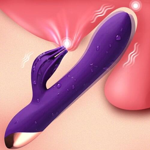 Vibrator G-spot 10 Speed USB Rechargeable Powerful Dildo Rabbit Vibrator for Women Clitoris stimulation Massage Adult sex toys