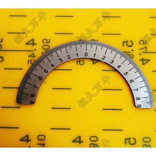 Outer diameter:70mm Medium Semicircle Dial Mechanical Angle Disc Steel Disc