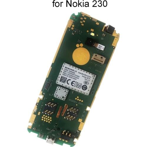100% Original Motherboard For Nokia 230 mainboard unlocked Complete Circuit Board replacement plate