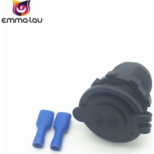 12V 24V Car USB Charger Socket Voltage Adapter 3.1A (2.1A+1A) Dual USB Port Power Outlet Voltmeter For Boat Marine Motorcycle