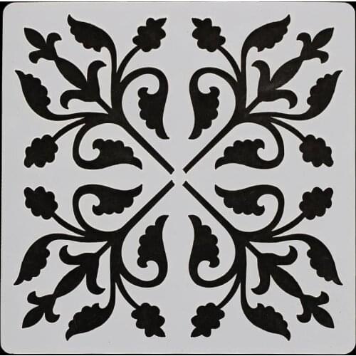 13*13 flower pvc Layering Stencils for DIY Scrapbooking/photo album Decorative Embossing DIY Paper Cards Crafts