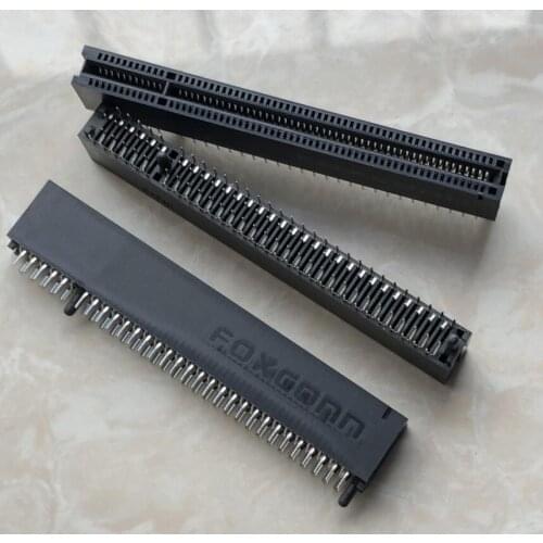 2PCS) PCI-E video card socket connector 120pin black white