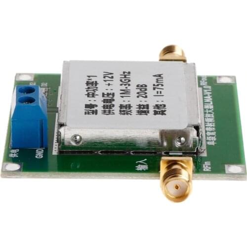 2021 New 1-3000MHz 2.4GHz 20dB LNA RF Broadband Low Noise Amplifier Module UHF HF VHF