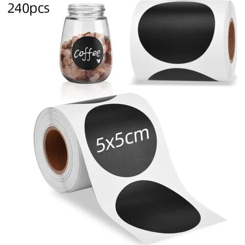 240pcs Kitchen Spices Stickers Pantry Labels Jars Labels Sticker Organizer For Spices Jar Label Bottle Chalkboard Wall Stickers