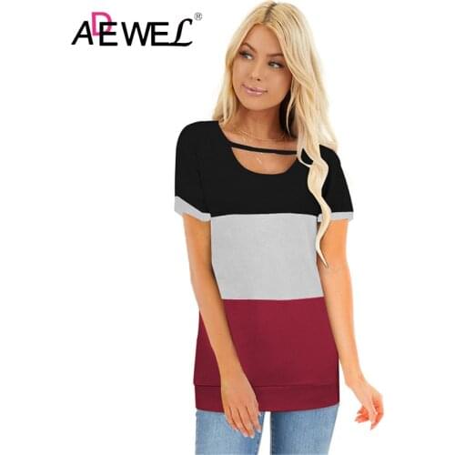 Womens Summer T-shirts ADEWEL China