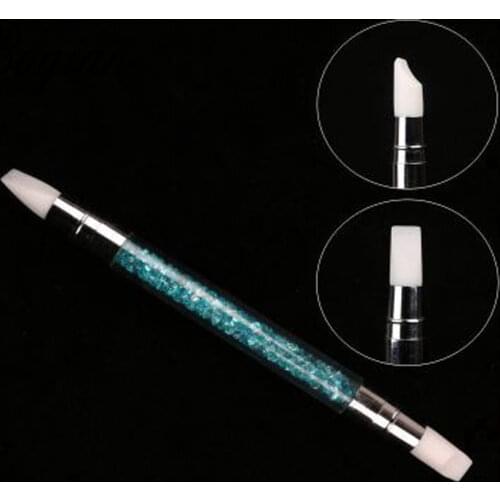 BQAN 1 Tip Silicone UV Gel Nail Art Brush Set Painting Moulding Pen Modeling Pro