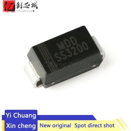 100PCS SMA SS3200 SMD SS320 3A 200V DO-214AC Schottky diode New Original