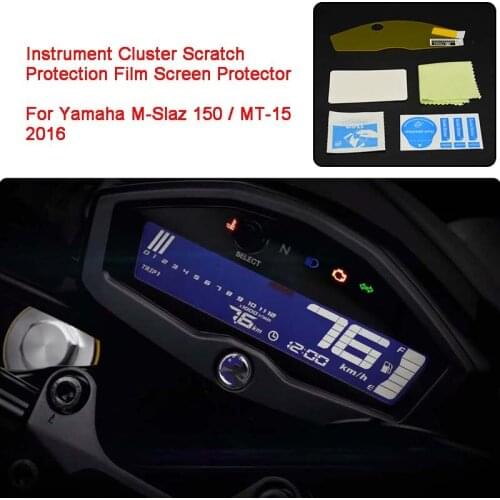 For Yamaha M-Slaz 150 MT-15 2016 Motorcycle Instrument Cluster Scratch Protection Film Screen Protector Blu-ray M-Slaz 150 MT-15