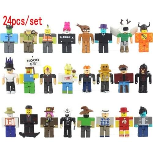 24pcs/set ROBLOX Action Characters Figures 7cm PVC Suite Doll Toys Anime Model Figurines for Decoration Collection Gift for Kids