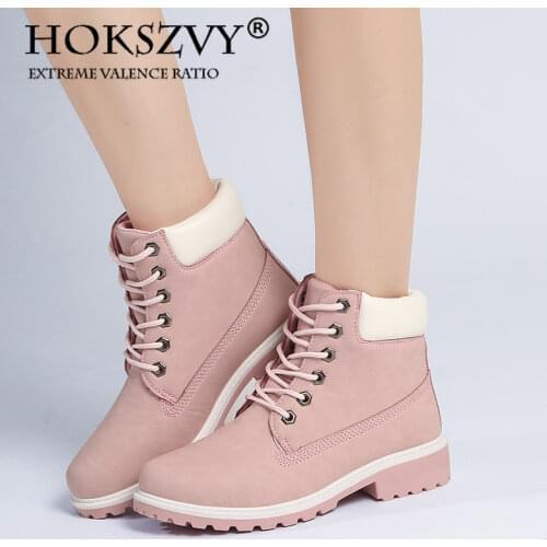 HOKSVZY Womens Ladies Shoes Casual Sport Shoes Ankle Boot Womens Boots Ankle Classic Warm Shoes Women DropSale XZ-07
