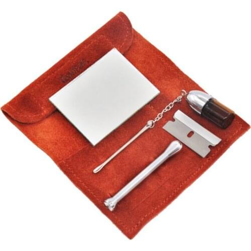 Leather Sniffer Snuff Bullet Snorter Tool Bag Case Tobacco Pouch Bag Sniffer Straw Hooter Hoover Pouch Pocket Bag Pipe Case