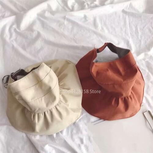 Summer Outdoor Baby Hat Cap Infant Baby Girl Sun Hat Cotton Children Kids Baby Summer Hat Floral Beach Bucket Girls Hats Muts