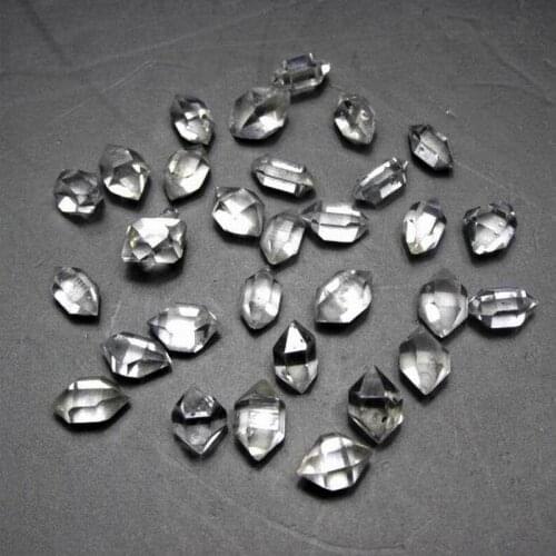 Lot of 30pcs 9-10mm Natural Herkimer Diamond Quartz - crystals and stones healing Mineral specimen Home Decor feng shui