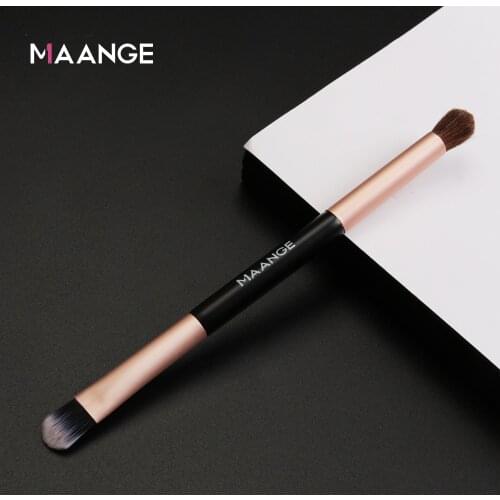 MAANGE 1Pcs Nylon Bristle Double-head Eye Shadow Brush Soft Easy To Apply Double-end Eyeshadow Brushes Pincel Maquiagem