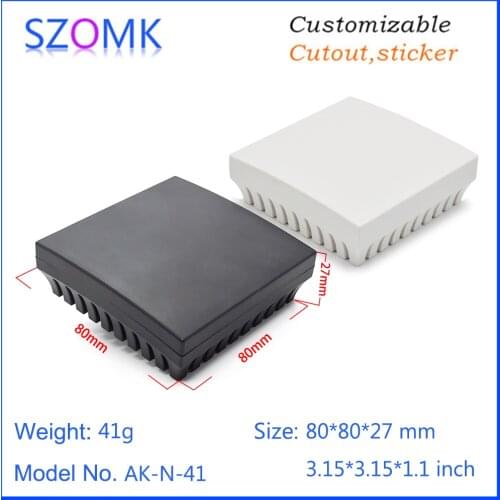 Small plastic enclosure for electronics plastic case (4 pcs) 80*80*27mm abs project case plastic housing electronic
