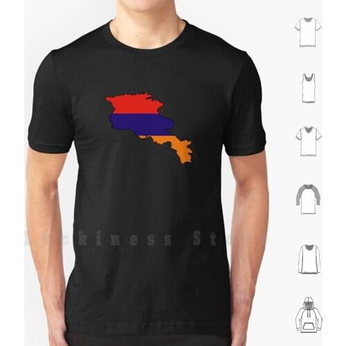 Flag Map Of Armenia T Shirt Men cotton Cotton S - 6xl Flag Map Of Armenia Armenia Armenian Yerevan Flag Of Armenia Map Of