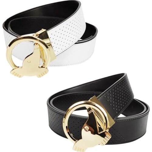 Mens belts Genuine Leather Honma Golf Belt luxury Golf waist belt 120cm Wide Buckle cinturones para hombre Golf Accessory