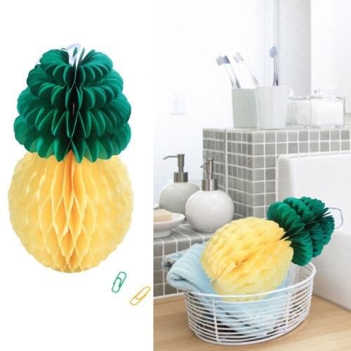Newest Arrivals faroot Tropical Pineapple Paper Honeycomb Ball Lattern Home Garden Party Decoration Hot