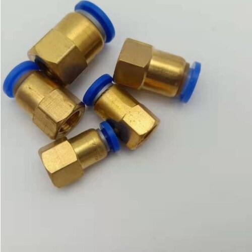 Pneumatic element Quick straight Tube quickly inserts Pure Copper Internal Thread PCf4-M5 4-01 4-02 6-M5 6-01 6-02 6-03 6-04