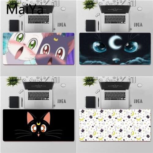 Maiya High Quality sailor moon cat Durable Rubber Mouse Mat Pad Free Shipping Large Mouse Pad Keyboards Mat