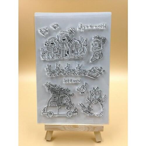 Hedgehog 2 Transparent Clear Silicone Stamp/Seal for DIY scrapbooking/photo album Decorative clear stamp sheets