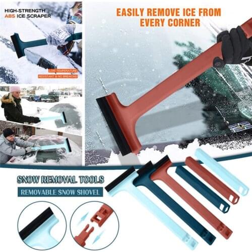 Adjustable Telescopic Ice Scraper Snow Shovel Wiper Blade Snow Removal Window Snow Cleaning Scraping Tool Auto Car Ice Breaker