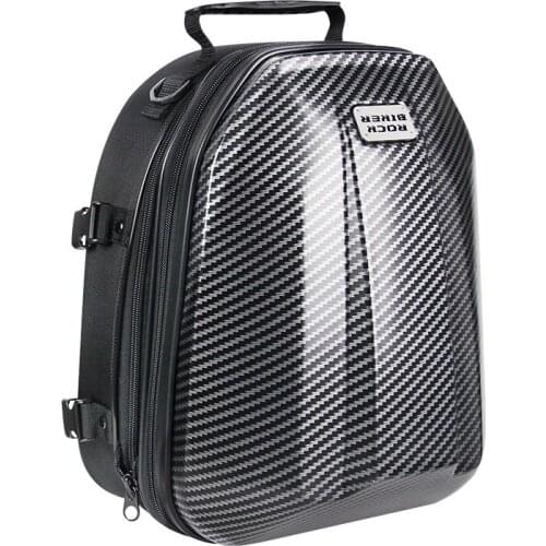 ROCK BIKER Motorcycle Tail Bag Back seat Bag Carbon fiber Motorcycle multi-purpose rear seat universal bag Backpack