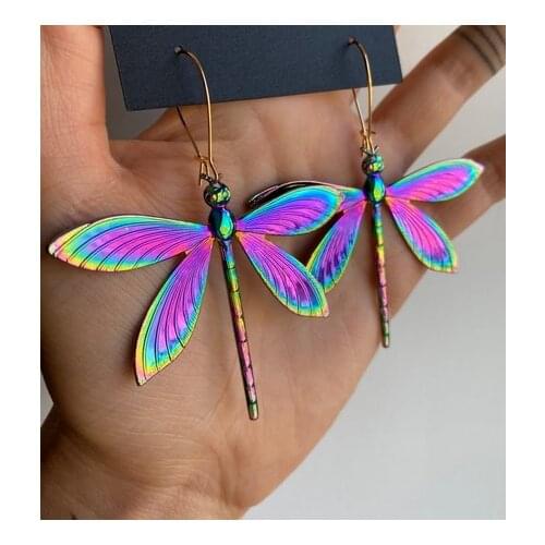 Big Dragonfly Earrings - Dragonfly Statement Earrings - Dragonfly Earrings - Big Dragonfly Jewelry - Dragonfly Jewelry Gifts